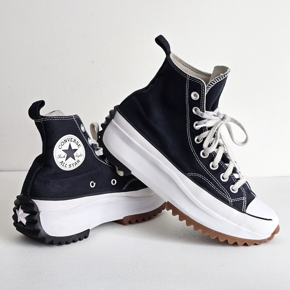 Converse Run Star Hike Canvas High-Top Platform Sneakers Size 7.5 Men / 9 Women - Picture 3 of 16